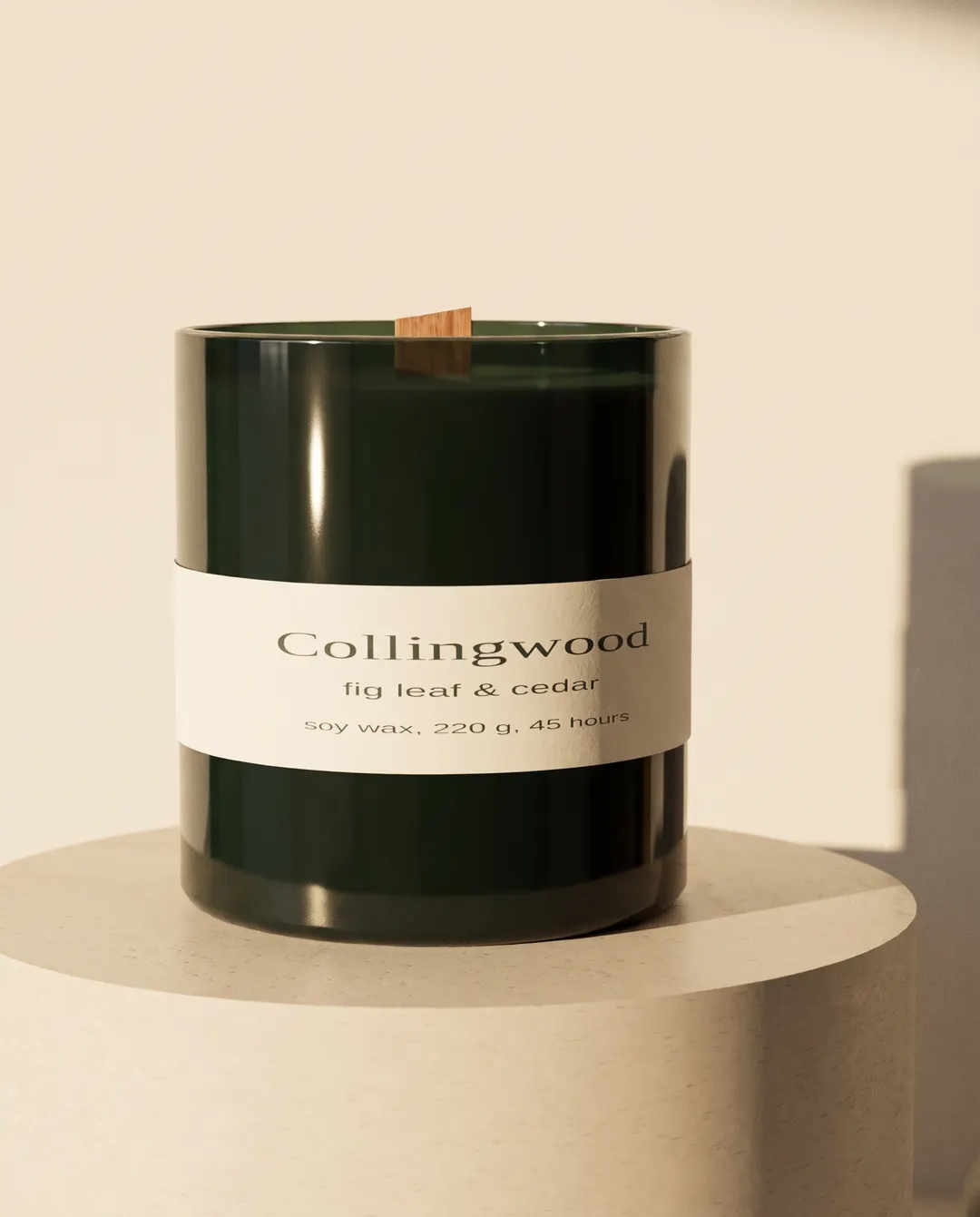 Collingwood fig leaf and cedar candle, finished image