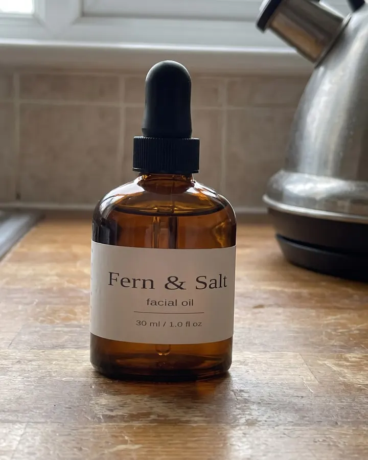 Fern & Salt facial oil, the phone photo it started from