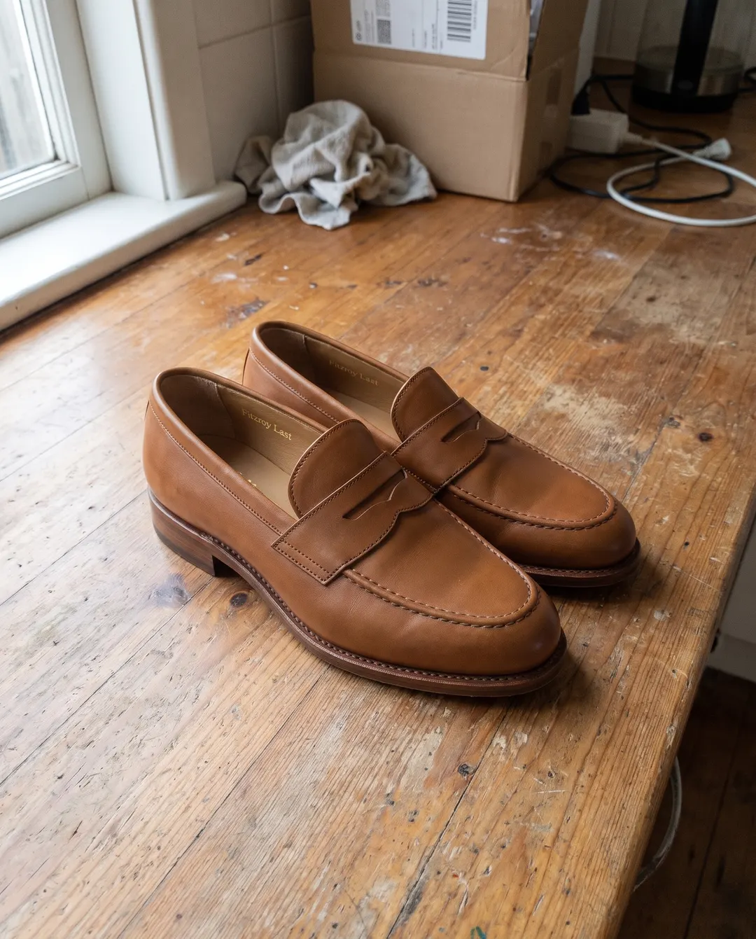Fitzroy Last penny loafer, the phone photo it started from