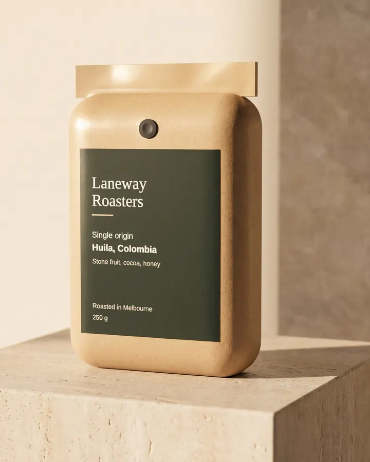 Laneway Roasters single origin coffee, finished product image