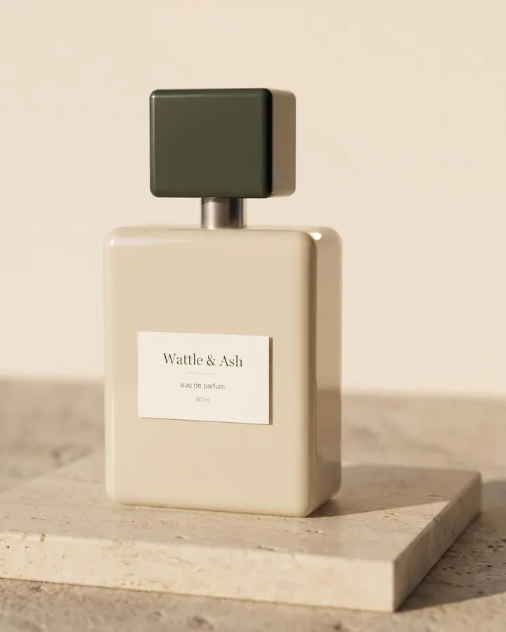 Wattle & Ash eau de parfum, the finished image